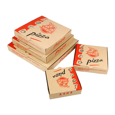 Recyclable Window Pizza Boxes Kraft Paper Pizza Box Paper Pizza Slice Box